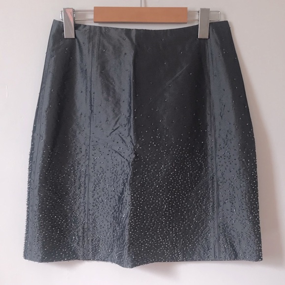 SEQUIN GREY SKIRT - Picture 4 of 10